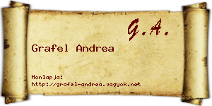 Grafel Andrea névjegykártya